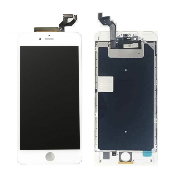 iPhone 6S Plus LCD Assembly with Back Plate (White) (APP)