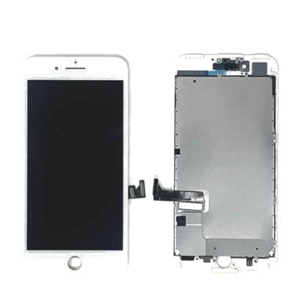 iPhone 7 Plus LCD Assembly with Back Plate (White) (APP)