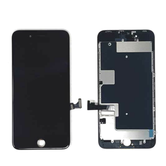 iPhone 8 Plus LCD Assembly with Back Plate (Black) (APP)