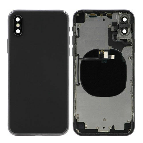 iPhone X Housing Frame with Small Components Pre-Installed (BLACK)