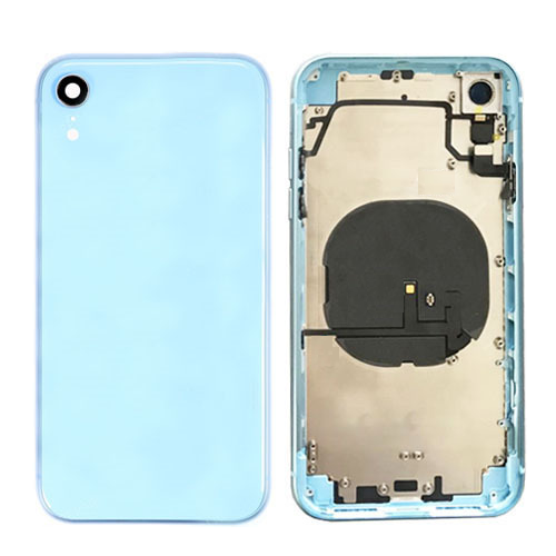 iPhone XR Housing Frame with Small Components Pre-Installed (BLUE)