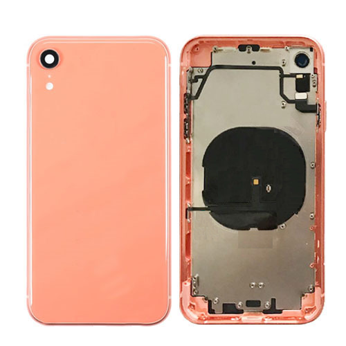 iPhone XR Housing Frame with Small Components Pre-Installed (CORAL)