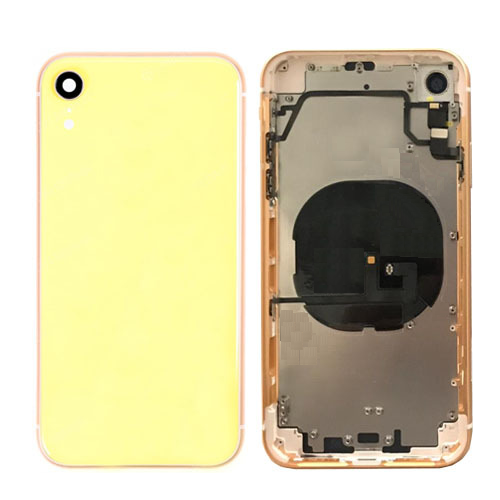 iPhone XR Housing Frame with Small Components Pre-Installed (YELLOW)