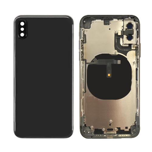 iPhone XS Housing Frame with Small Components Pre-Installed (BLACK)