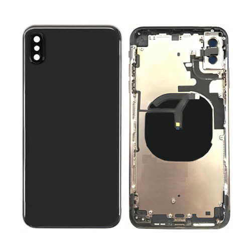 iPhone XS MAX Housing Frame with Small Components Pre-Installed (BLACK)