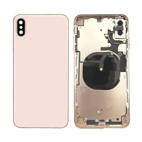 iPhone XS MAX Housing Frame with Small Components Pre-Installed (ROSE GOLD)