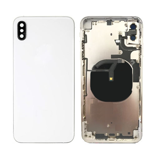 iPhone XS MAX Housing Frame with Small Components Pre-Installed (WHITE)