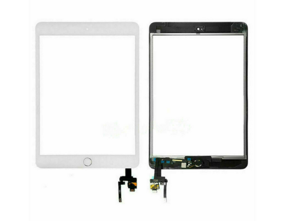 Digitizer With IC Chip & Home Button for iPad Mini 3 (White)