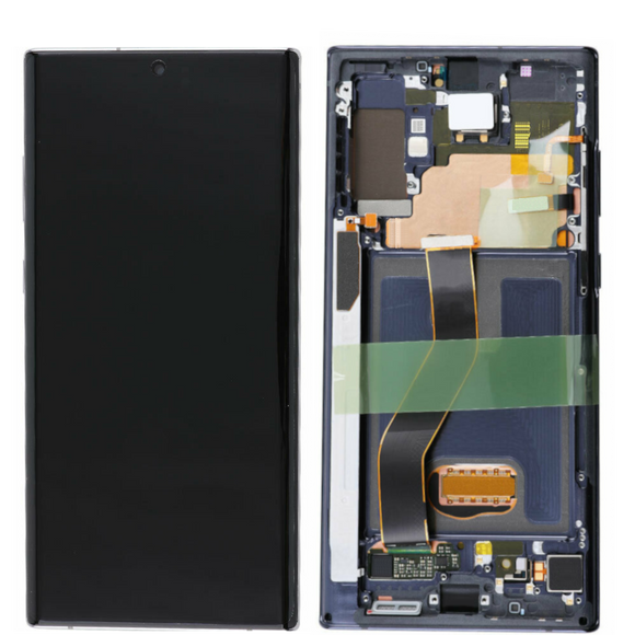 Galaxy Note 10 Plus OLED Assembly w/Frame (Aura Black) (Premium)