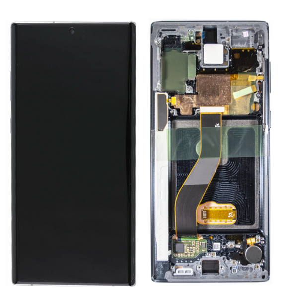 Galaxy Note 10 OLED Assembly w/Frame (Aura Black) (Premium)