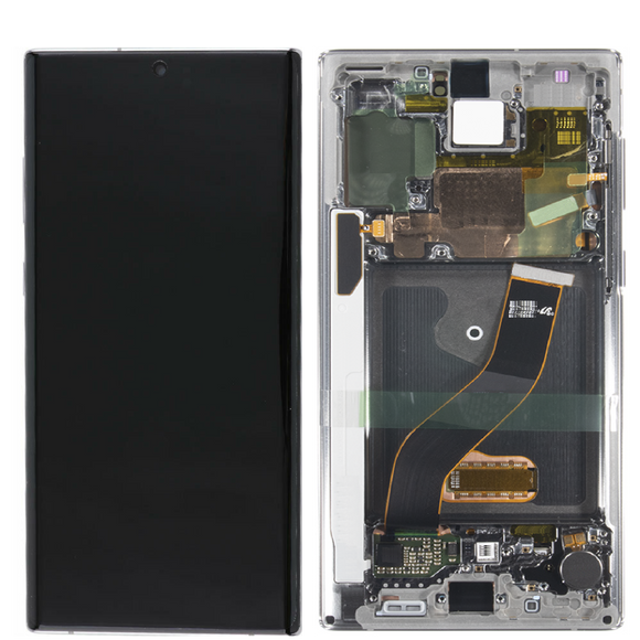 Galaxy Note 10 OLED Assembly w/Frame (Aura White) (Premium)