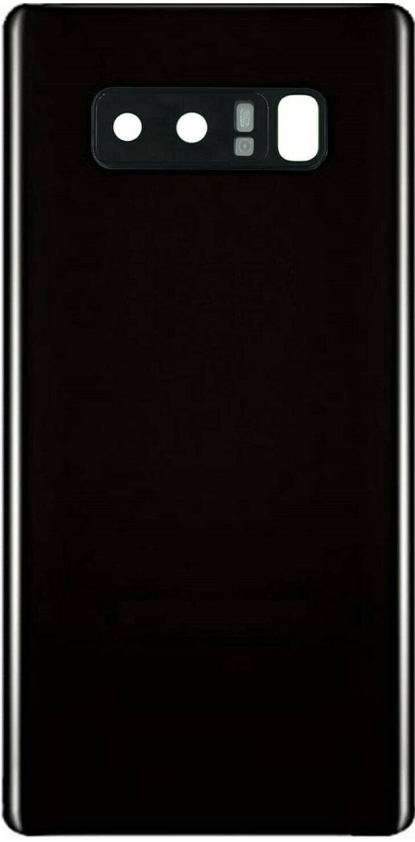 Galaxy Note 8 Back Glass with Camera Lens (Midnight Black)