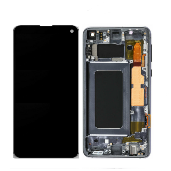 Galaxy S10e OLED Assembly w/Frame (Prism Black) (Premium)