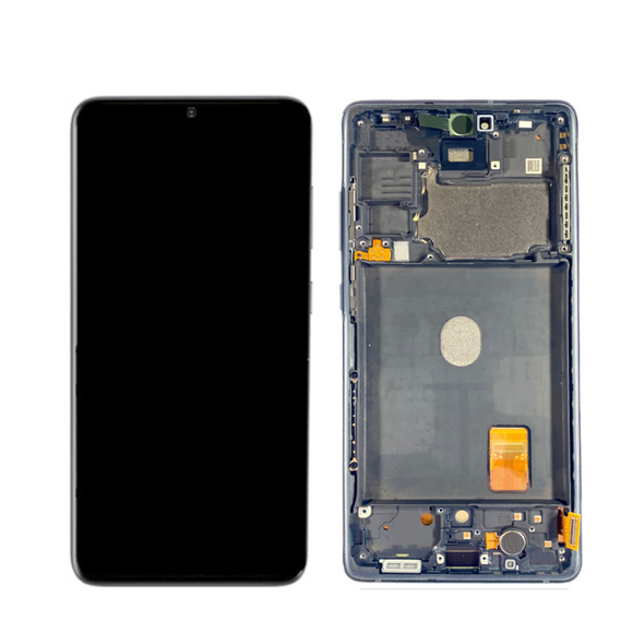 Galaxy S20 FE 5G OLED Assembly w/Frame (Blue) (Premium)