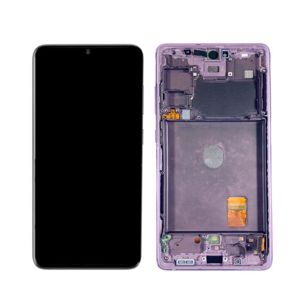 Galaxy S20 FE 5G OLED Assembly w/Frame (Purple) (Premium)