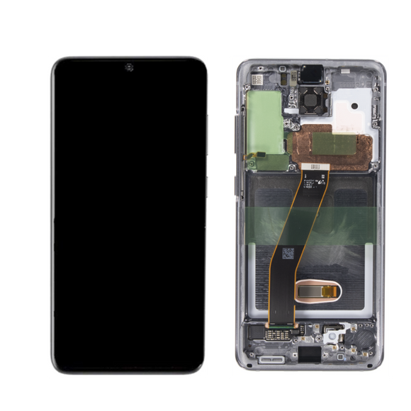 Galaxy S20 5G OLED Assembly w/Frame (Cosmic Gray) (Premium)  (NOT COMPATIBLE with Verizon Model)