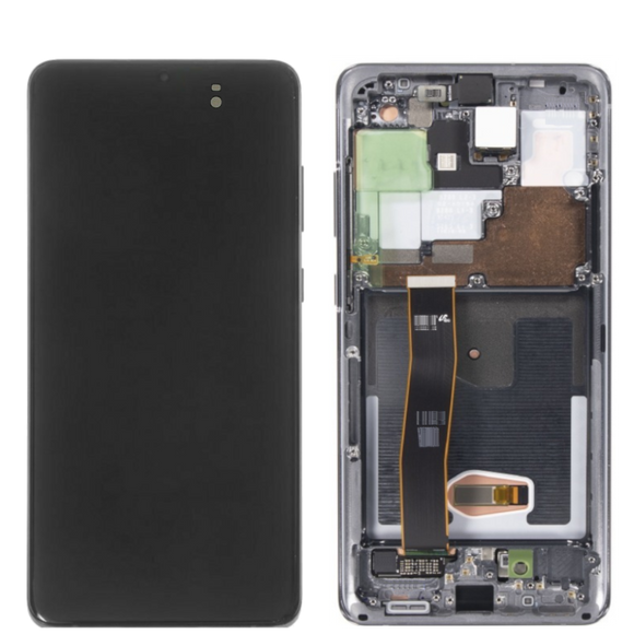 Galaxy S20 Ultra 5G OLED Assembly w/Frame (Cosmic Gray) (Premium)