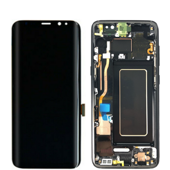 Galaxy S8 Plus OLED Assembly w/Frame (Black) (Premium)
