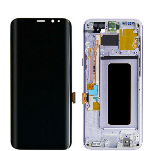 Galaxy S8 Plus OLED Assembly w/Frame (Violet Gray) (Premium)