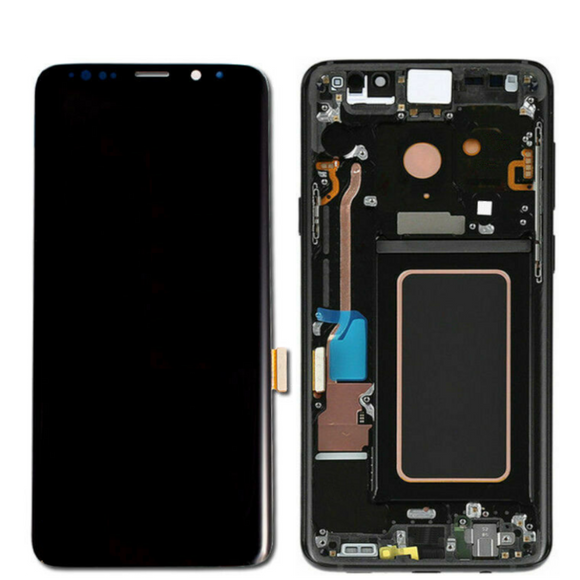 Galaxy S9 Plus OLED Assembly w/Frame (Black) (Premium)