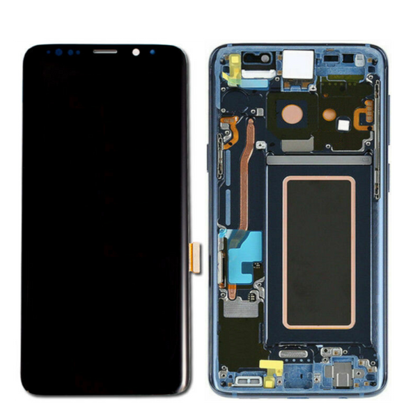 Galaxy S9 Plus OLED Assembly w/Frame (Blue) (Premium)