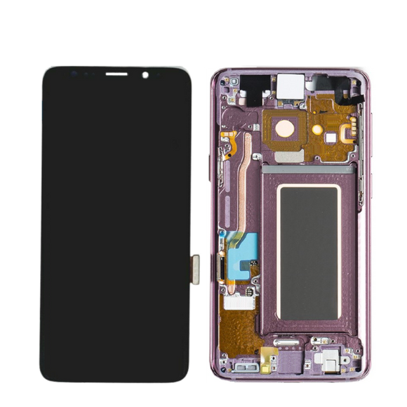 Galaxy S9 OLED Assembly w/Frame (Purple) (Premium)