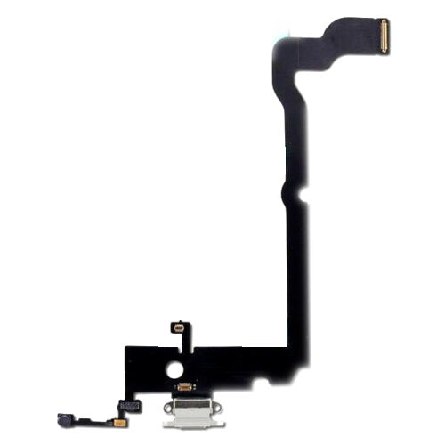 iPhone XS Max Charging Port Flex Cable (Silver)